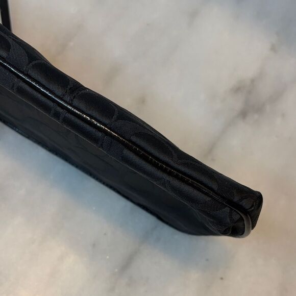 Coach Ashley Signature Logo Large Pleated Wristlet Clutch Bag - Picture 10 of 14